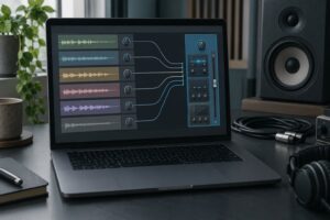 how to set up a bus and return in ableton live