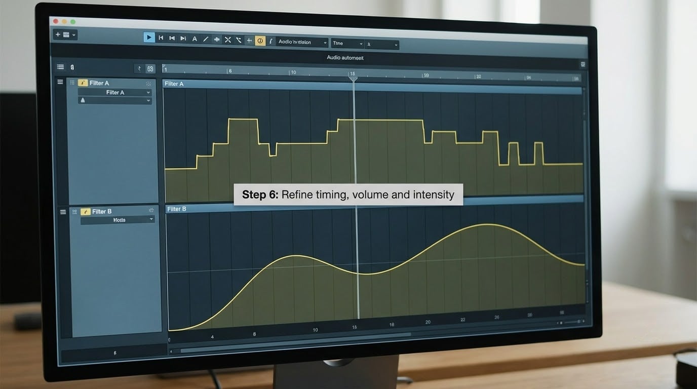 Step 6: Refine timing, volume and intensity