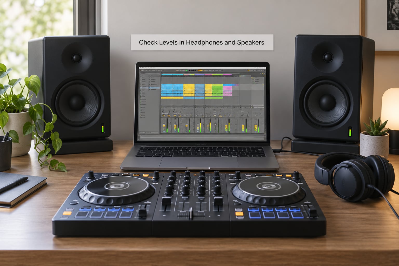 Check Levels in Headphones and Speakers