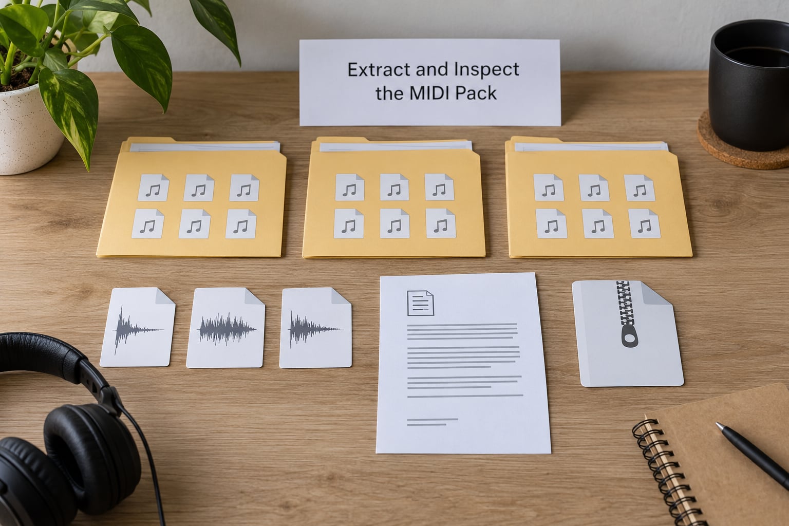 Extract and Inspect the MIDI Pack