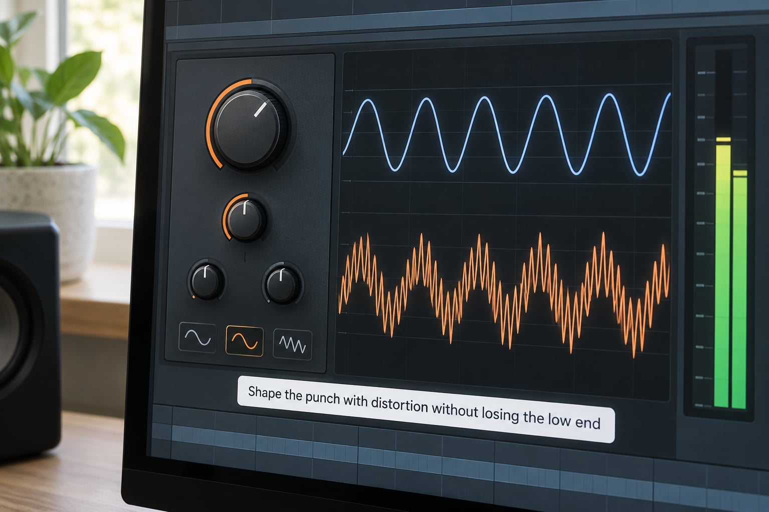 Shape the punch with distortion without losing the low end