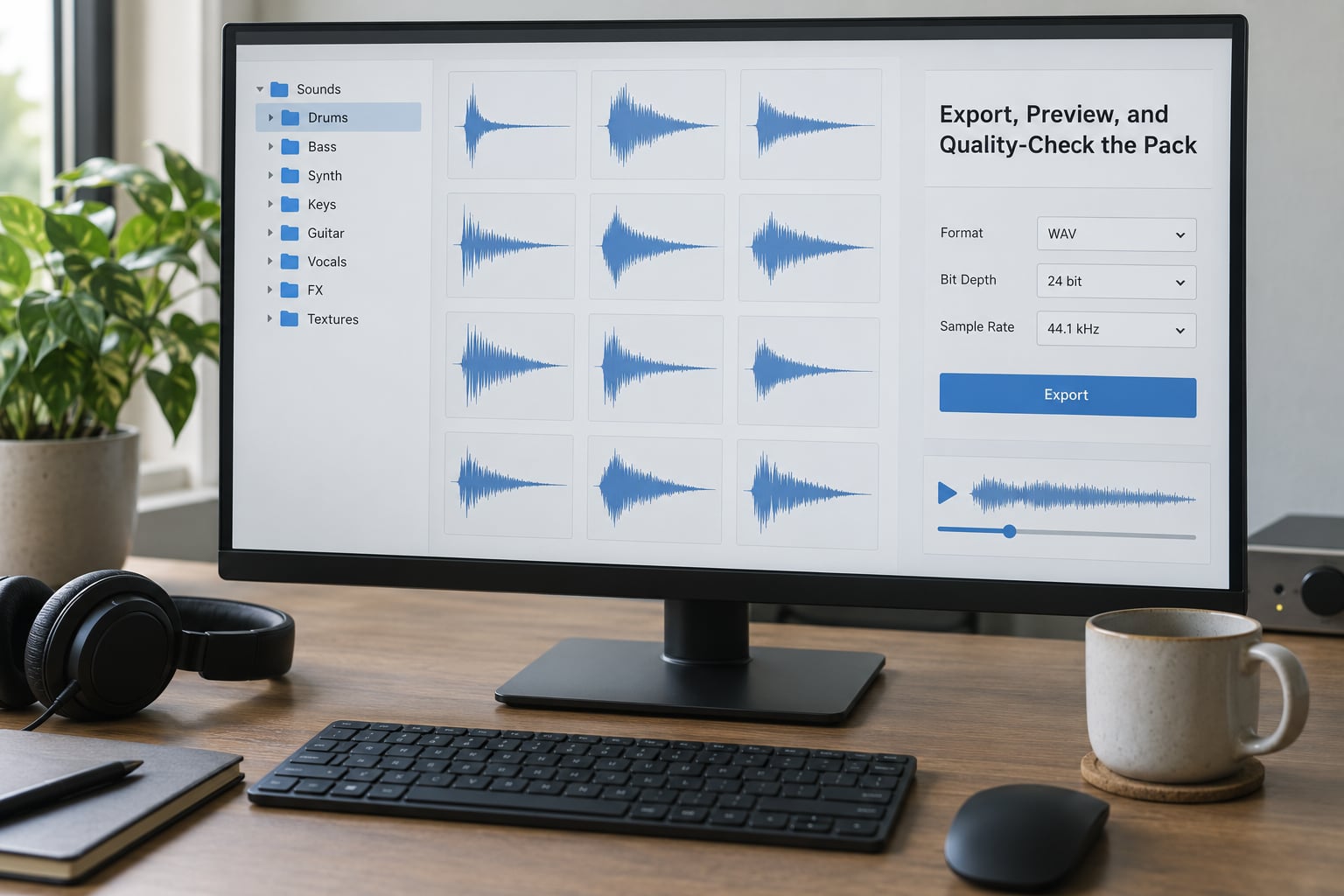 Export, Preview, and Quality-Check the Pack