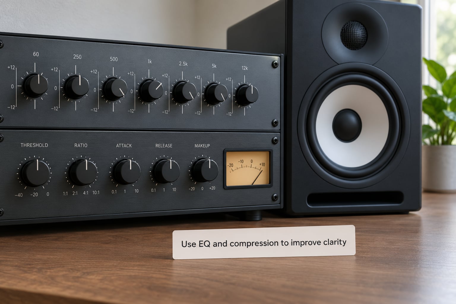 Use EQ and compression to improve clarity