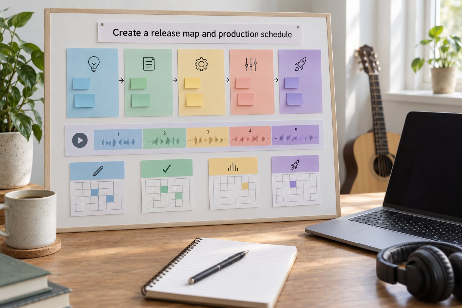 Create a release map and production schedule