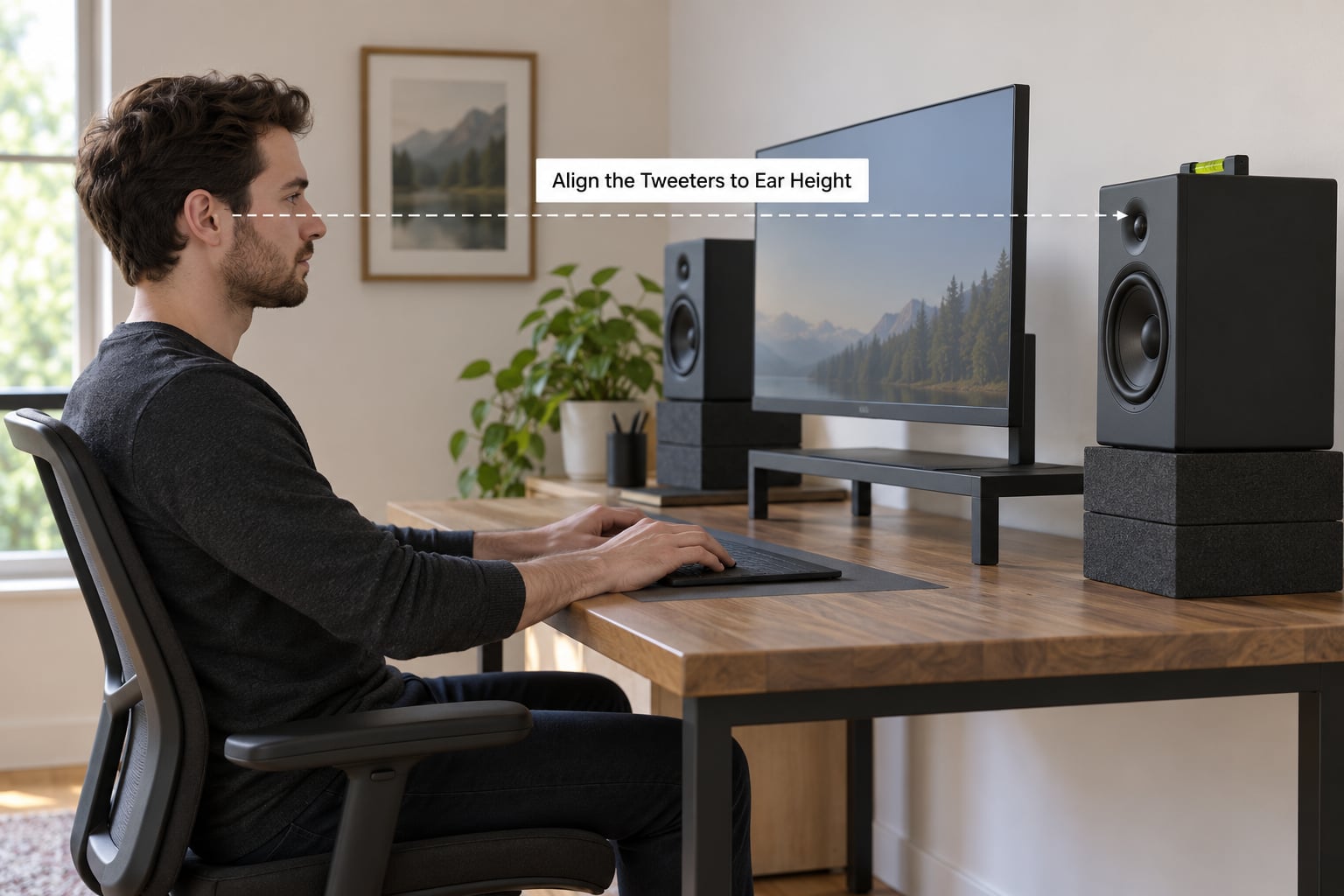 Align the Tweeters to Ear Height