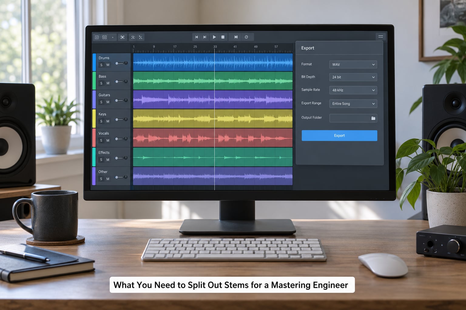 What You Need to Split Out Stems for a Mastering Engineer