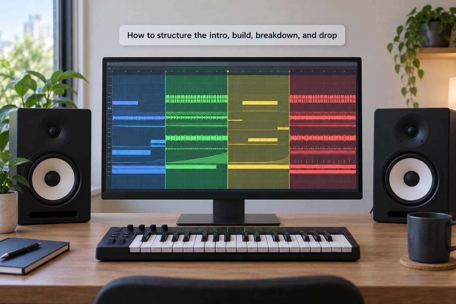 How to structure the intro, build, breakdown, and drop