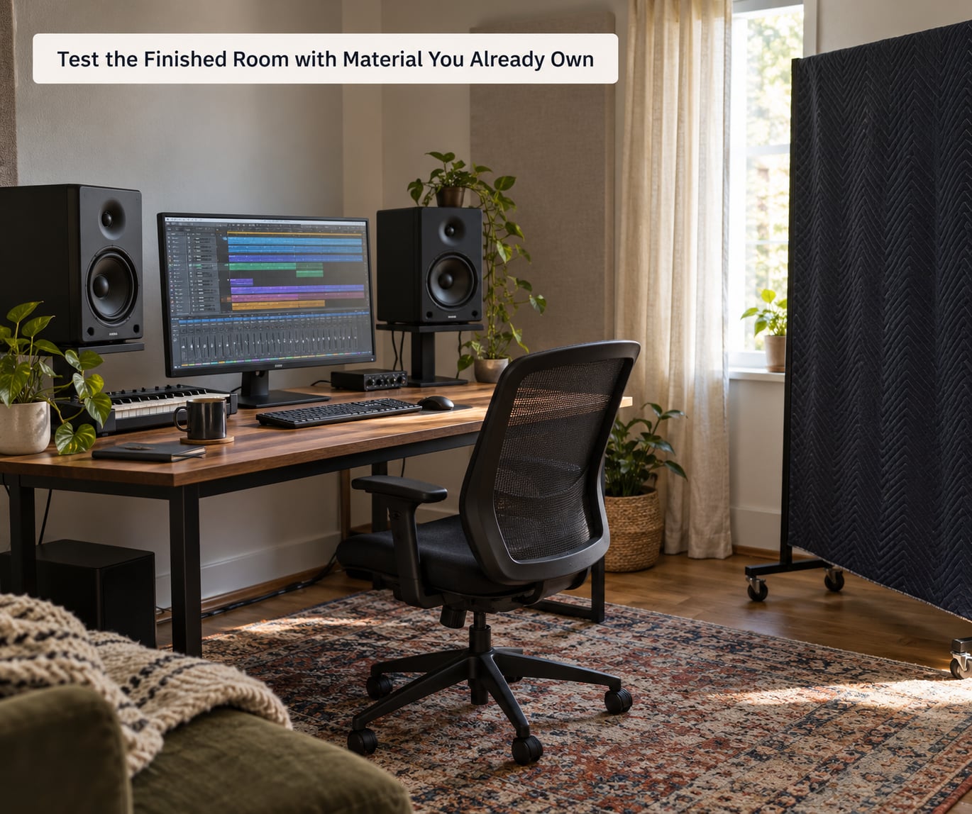 Test the Finished Room with Material You Already Own