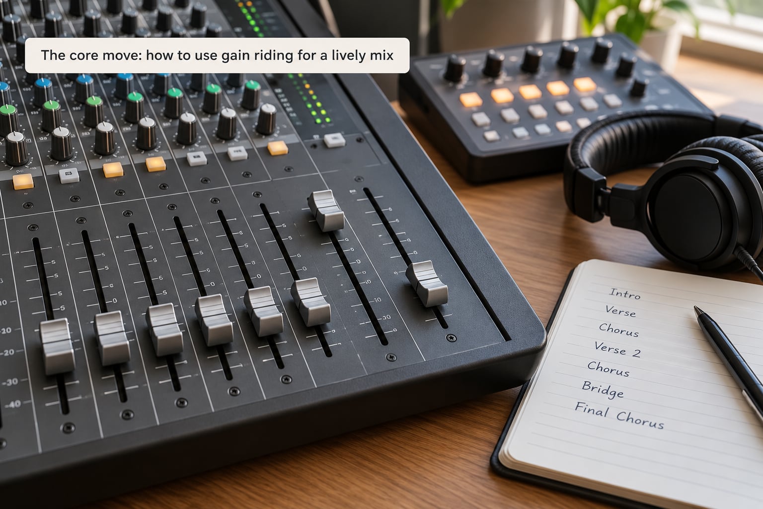The core move: how to use gain riding for a lively mix
