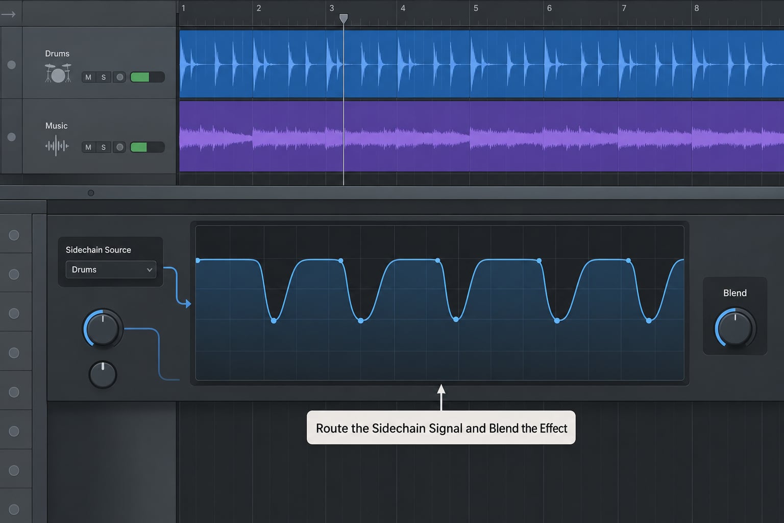 Route the Sidechain Signal and Blend the Effect