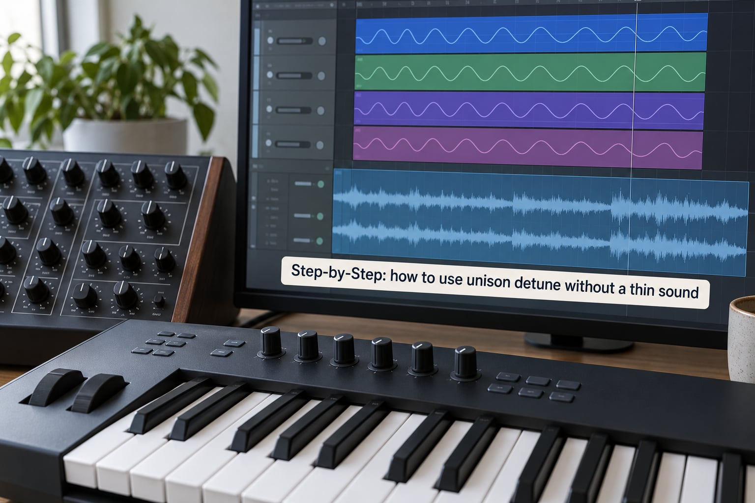 Step-by-Step: how to use unison detune without a thin sound
