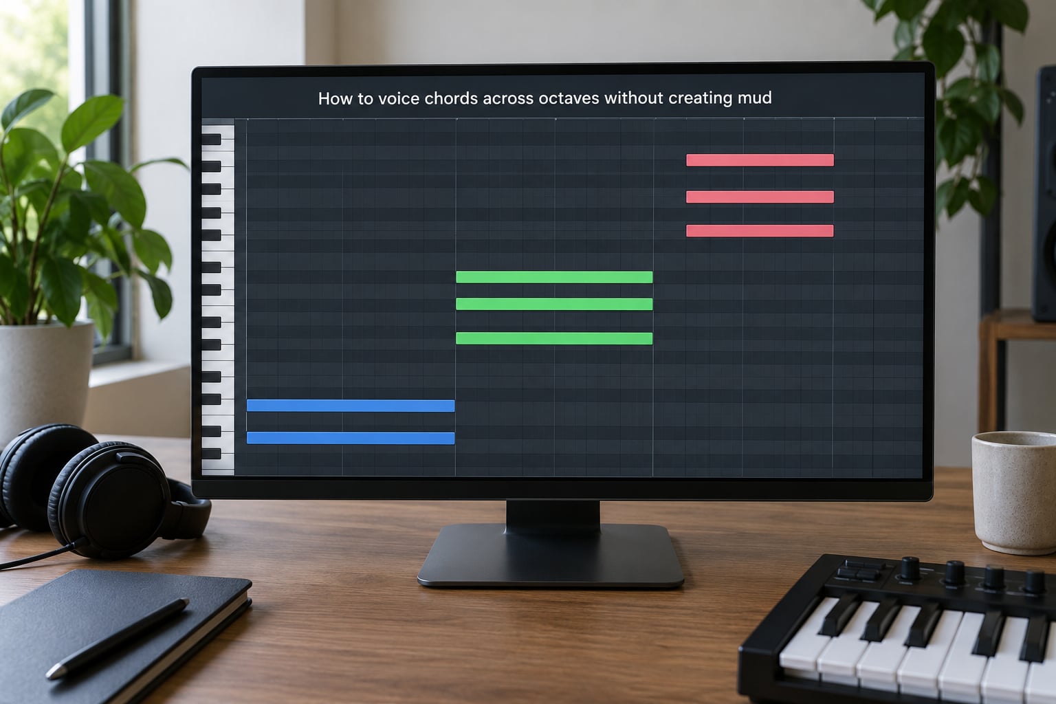 How to voice chords across octaves without creating mud